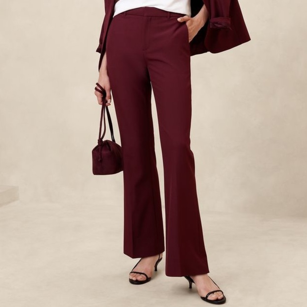 Sculpted Bootcut Pant, Bright Wine, size 20